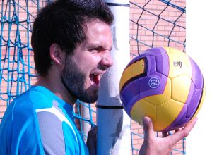 CON GANAS. Usero está siendo el 'león' que comanda a la manada celeste y está con muchas ganas y 'hambre' de victorias. /V. J. H. B.