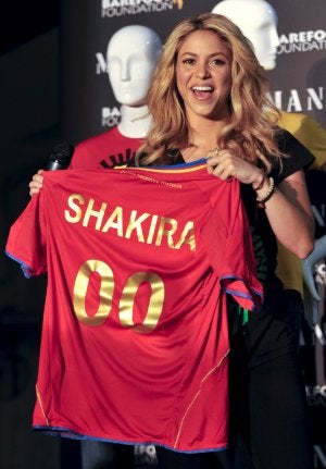 Con la camiseta de España. ::
EFE