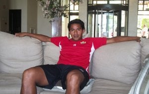 Santiago Acasiete posa para IDEAL en La Manga Club. :: J. F.