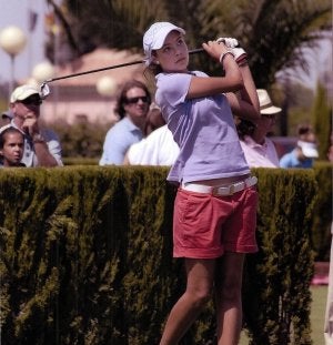 Avanza. Laura Maldonado, en el torneo en Valencia. ::
IDEAL