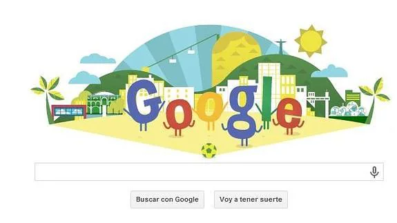 Copa del Mundo 2014: un doodle futbolero hecho en Brasil por Google