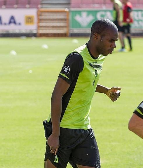 Nyom, en un entrenamiento durante el pasado curso. 