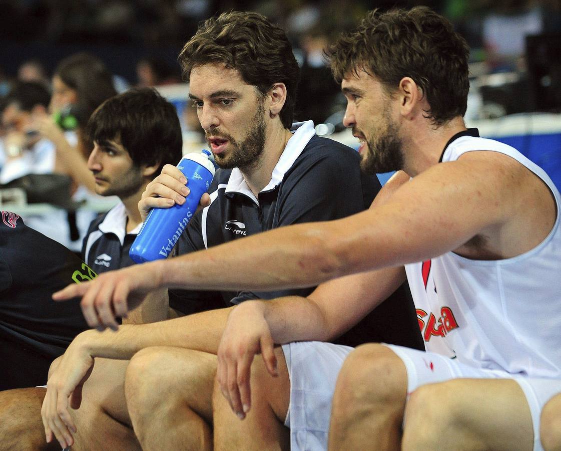 Pau Gasol, en una imagen de archivo, durante un partido ante Turquía.