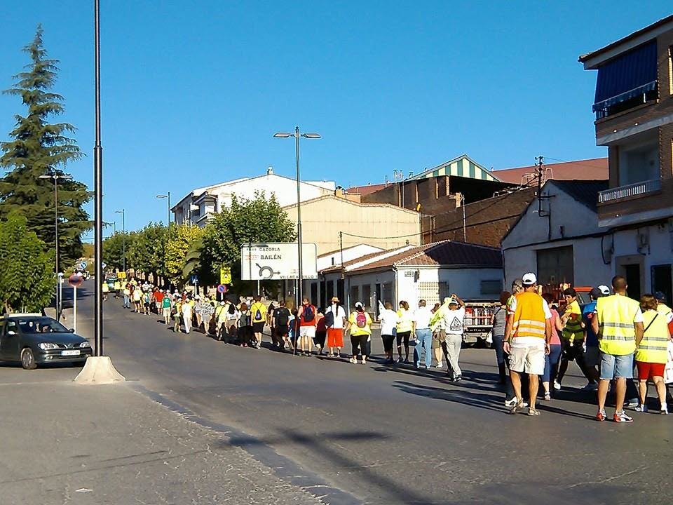 Participantes en la marcha organizada por la Plataforma Jaén Libre de Fracking.