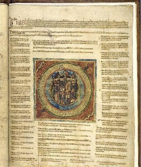 Una de las páginas que componen el privilegio rodado de la Capitulaciones.