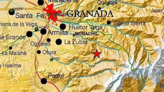 Registrado un seísmo de 2,3 grados de magnitud con epicentro en Monachil