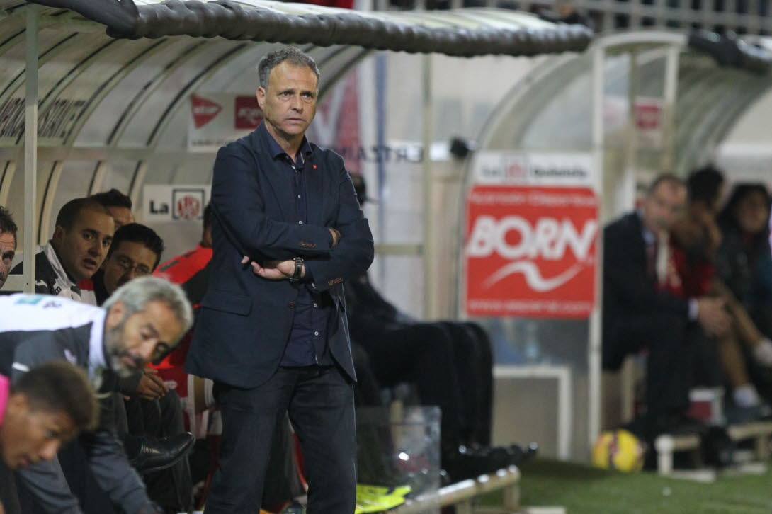 Joaquín Caparrós, en Ipurua.