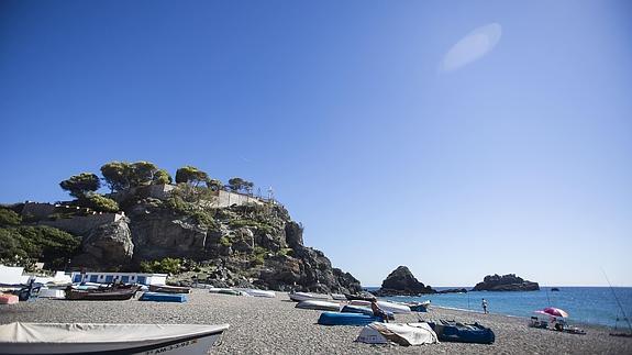 Peñón del Santo en Almuñécar. 