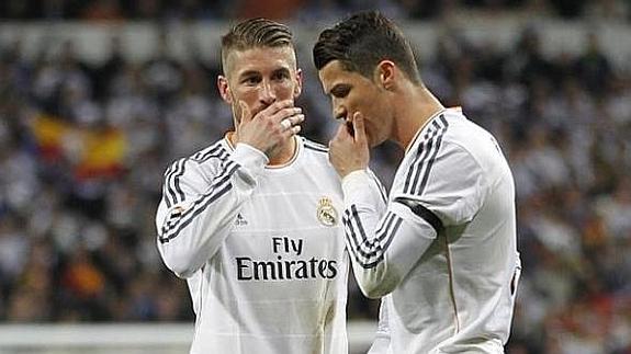 Ramos y Cristiano Ronaldo. 