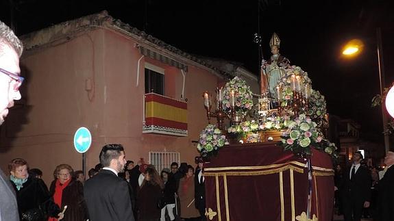 San Ildefonso salió en procesión