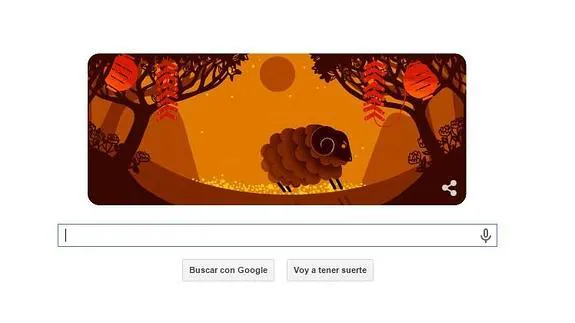 Año Nuevo lunar chino: la cabra ilumina el doodle de Google