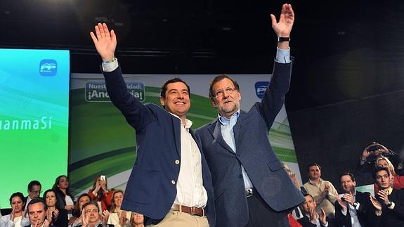 Rajoy pide al PP andaluz el "apoyo incondicional " para Juanma Moreno