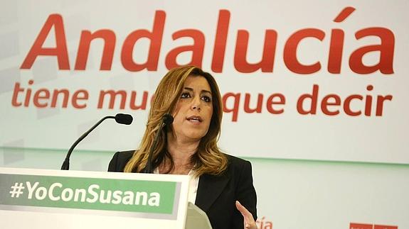 Susana Díaz anuncia una bajada de impuestos como plato fuerte de su programa electoral