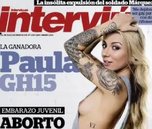 Interviú desnuda sexy y tatuada a Paula González, ganadora de GH 15