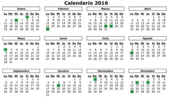 Calendario laboral en Andalucía. 