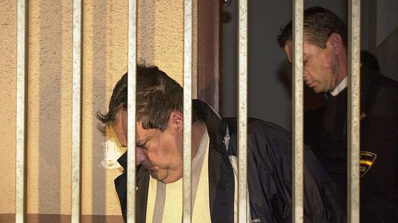 Jorge Real Sierra cuando fue detenido en marzo de 2003. 