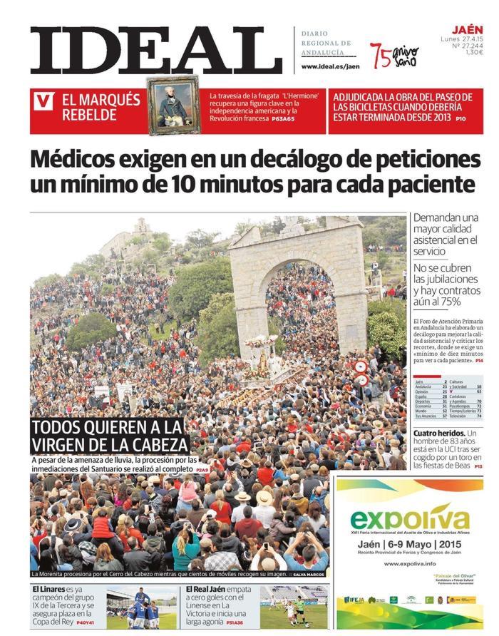 Hoy, 27 de abril, en la edición impresa de IDEAL