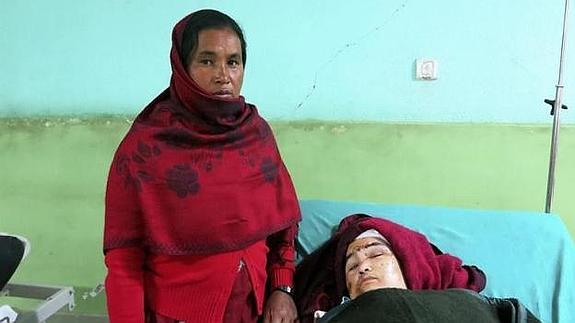 La mujer parapléjica que ha sobrevivido.