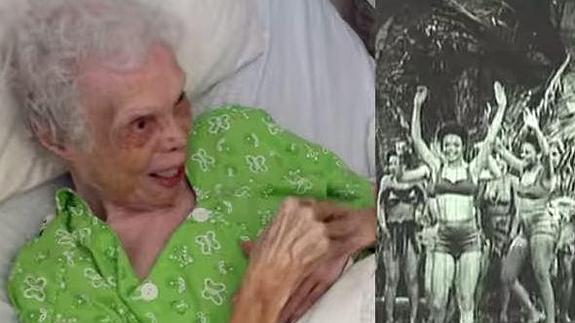 La tremenda emoción de la bailarina de 102 años que se ve bailar por primera vez