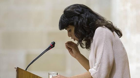La secretaria general de Podemos en Andalucía, Teresa Rodríguez
