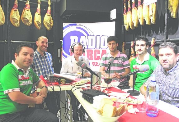 Jose Luis Fernández Viedma, Javi Montoya, Víctor Hernández, Nico García, Pablo Bugallo y Manolo Soler, en Lamarca Sanfrancisco.