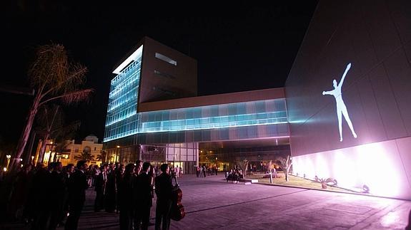 Un momento de la inauguración del edificio.