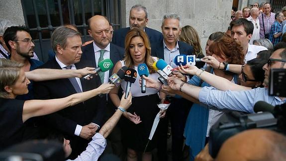 La presidenta en funciones de la Junta de Andalucía, Susana Díaz