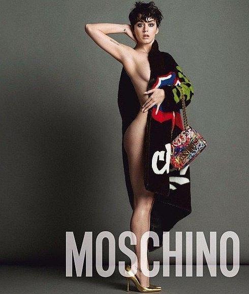 Katy Perry, desnuda y sin peluca, nueva imagen de Moschino | Ideal