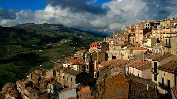 El pueblo italiano de Gangi, fundado en el siglo XII en la provincia de Palermo. 