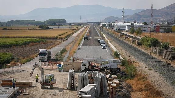 Obras del AVE a Granada.