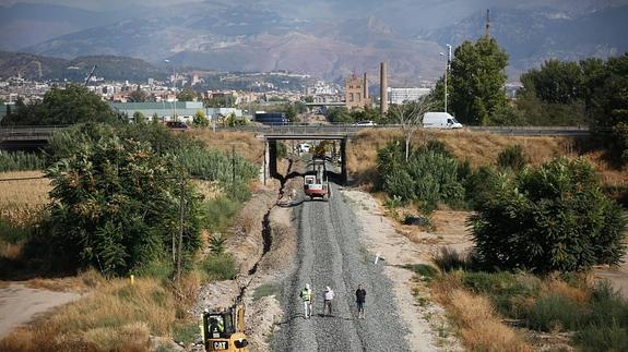 Obras del AVE a Granada.