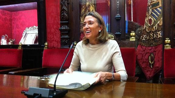 Isabel Nieto, esta mañana en rueda de prensa 