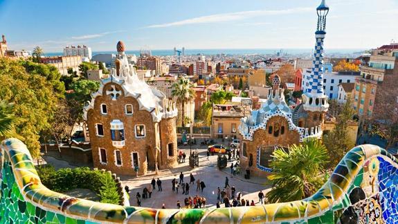 El Parque Güell de Barcelona.