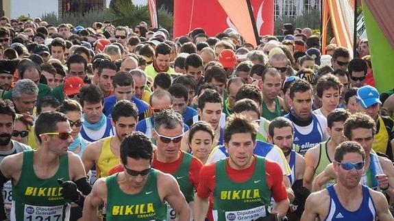 Momento de la salida en el Gran Premio de Fondo de Armilla. 