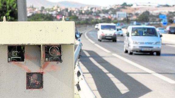 Un radar de velocidad situado en el kilómetro 132 de la A-44.