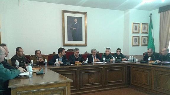 Un momento de la reunión de este lunes. 