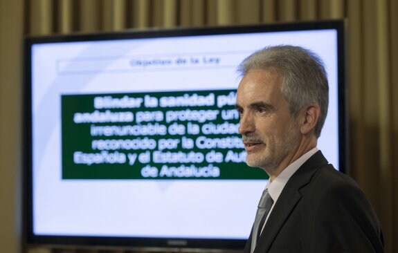 Aquilino Alonso, consejero de Salud de la Junta de Andalucía.