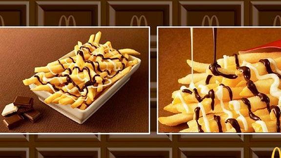Patatas fritas con dos chocolates, lo último de McDonalds