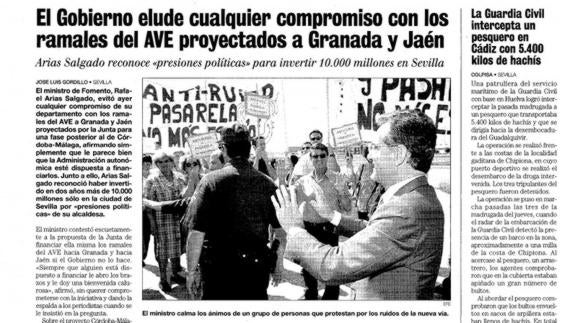 El AVE de Granada cumple 18 años en espera