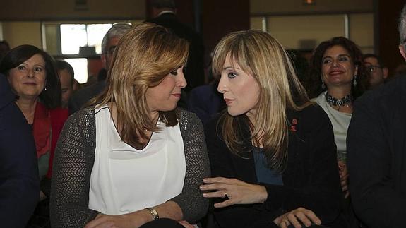 Susana Díaz y Carmen Castilla, en la apertura del congreso ordinario del sindicato UGT Andalucía . 