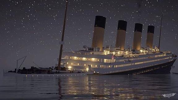 El vídeo del angustioso hundimiento del Titanic, minuto a minuto