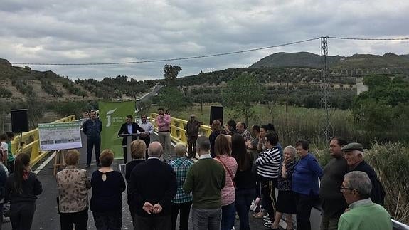 Diputación invierte 145.000 euros para acondicionar la carretera de acceso a Garcíez