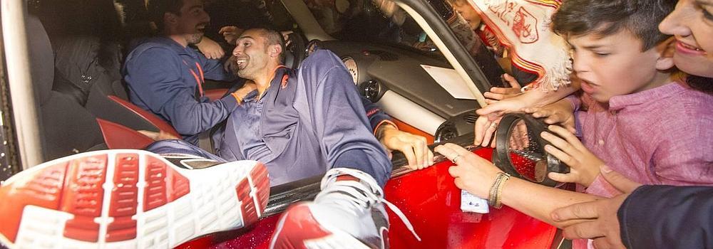 Celebración por todo lo alto en Sevilla.