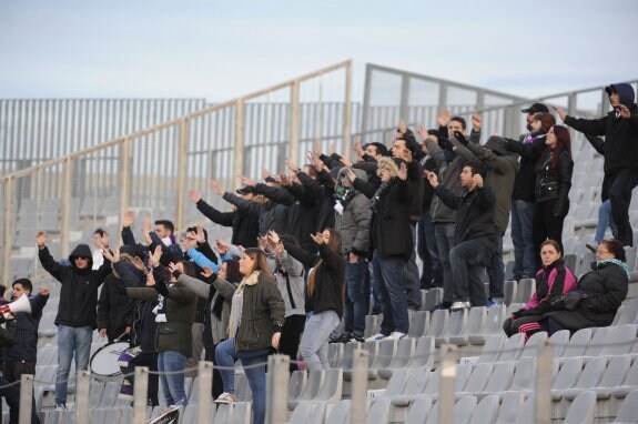 Foto de aficionados del Real Jaén.