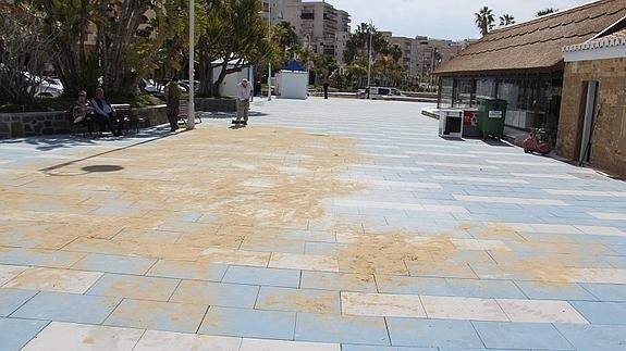 Almuñécar ultima las obras de mejora de un tramo del paseo San Cristóbal