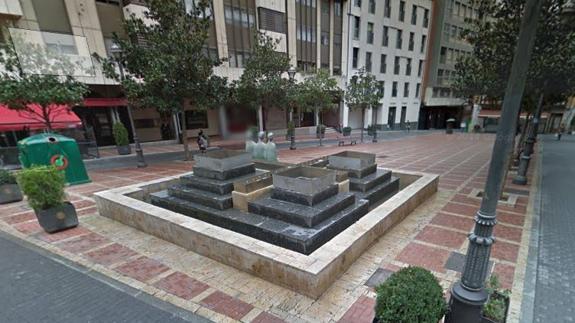 Plaza de Martí y Monsó, donde se celebraba el concierto. 