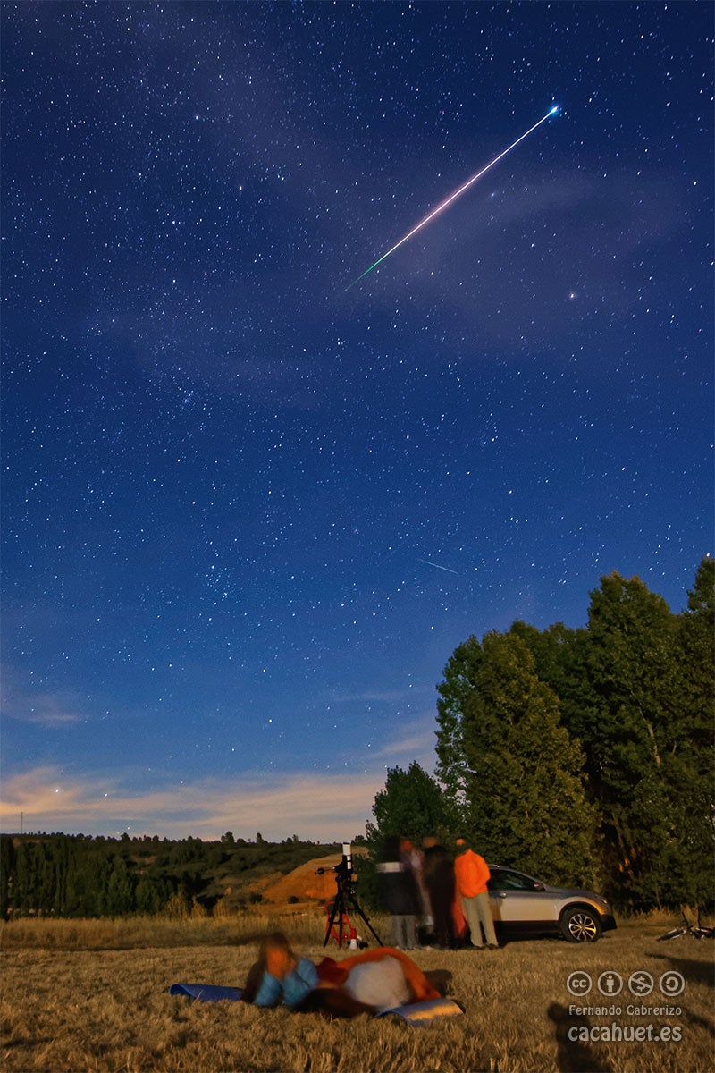 Una imagen de las Perseidas 'made in Spain', foto del día para la NASA