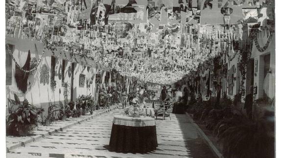 Adornos en la calle Honduras ganadora del primer premio del concurso de calles  