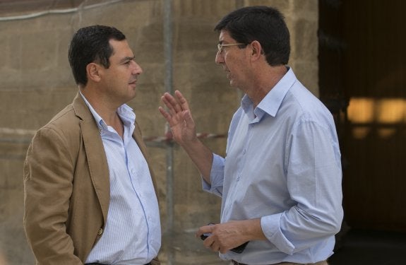 Moreno y Marín, la pasada semana. 