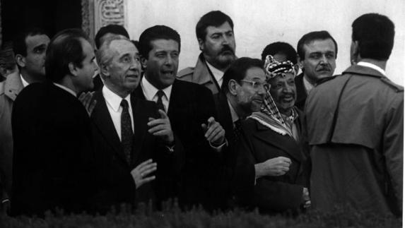 Cuando Simon Peres habló de paz en Granada